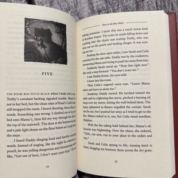 Once In The Blue Moon Hardcover Book - Picture 2 of 4